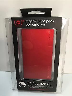 Mophie Juice Pack Powerstation 2.1 Amp 4000 MAh BRAND NEW SEALED Red • $17.95