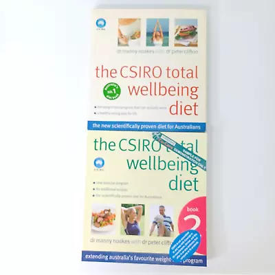 CSIRO Total Wellbeing Diet 1 & 2 Dr Noakes Dr Clifton Diet Healthy Heart Program • $22.50