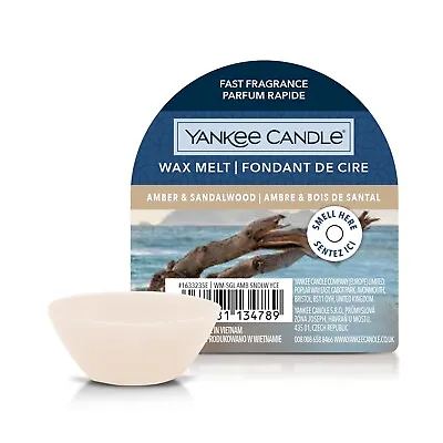 Amber & Sandalwood Yankee Candle Wax Melt/Tart New Shape • £2.49