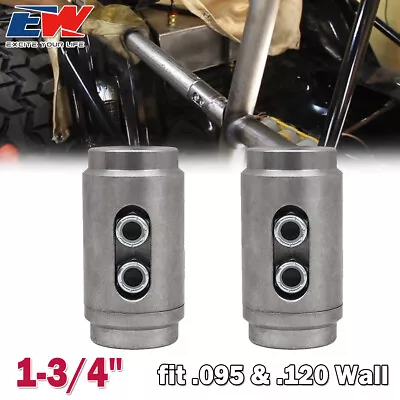 1-3/4  Weld In Tube Connectors Adapter Roll Cage Bungs .095 & .120 Wall 2 Pack • $30.99