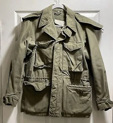 Vintage 1960-70 Vietnam U.S. Army M-1943 Hooded Field Jacket Coat OD Green • $89.99