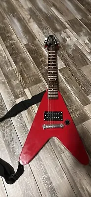 Epiphone VeeWee Flying V Mini Youth Electric Guitar Red With Carrying Case • $200
