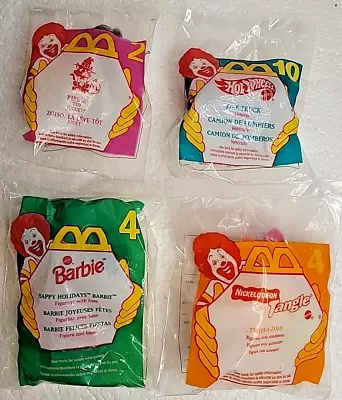Vintage Lot Of 4  McDonalds Happy Meal Toys Hot Wheels Truck -Barbie-Birdie-Zoid • $4.99