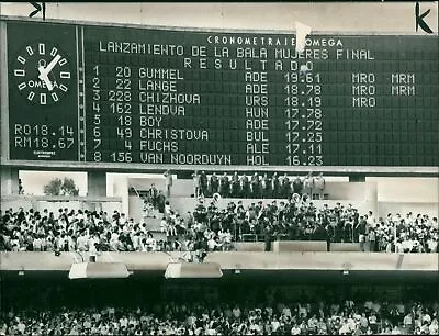 Women's Shot Put In The XIX. 1968 Summer Olympics - Vintage Photograph 3775405 • $13.90