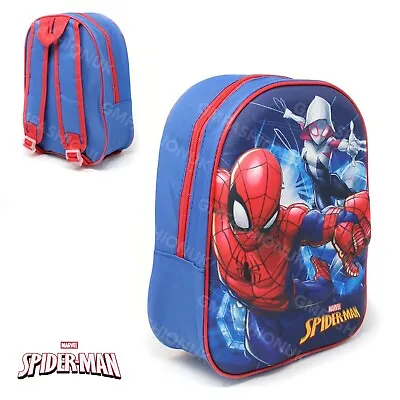 Official Marvel Spiderman 3D Eva Kids Boys Junior Backpack Rucksack School Bag • £9.97