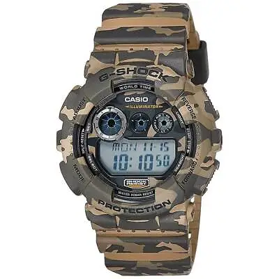 Casio Men's Watch G-Shock Quartz Dive Digital Dial Brown Resin Strap GD120CM-5 • $97.99