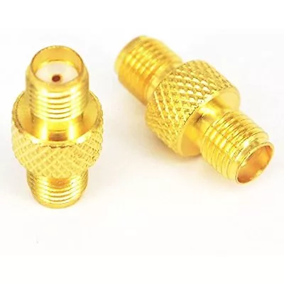 1pc SMA Female To Female Barrel Adapter RF Coax Connector Straight GRIP • $8.61