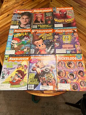 RARE Huge Vintage NICKELODEON Magazine Lot 9 Issues!  • $120