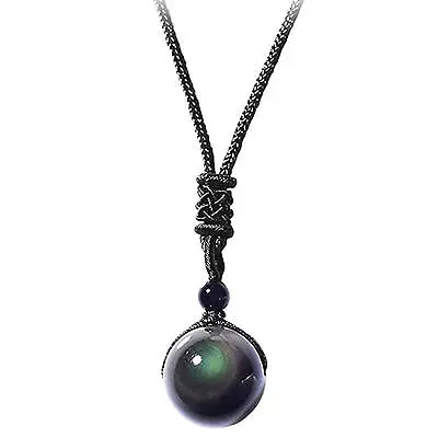 1pcs Magnetic Therapys Obsidian Necklace Rainbow Eye Obsidian Necklace • $7.99