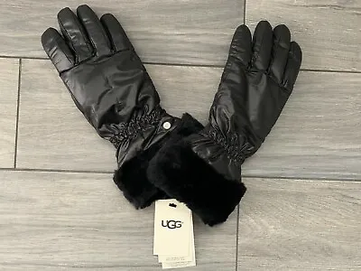 Ugg Womens Water Resistant Touch Screen Gloves Black Nwt • $41.99