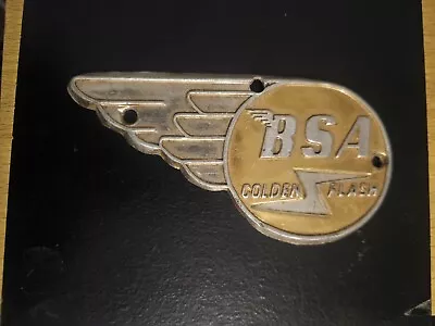 Bsa  Motorbike Golden Flash Badge • $150