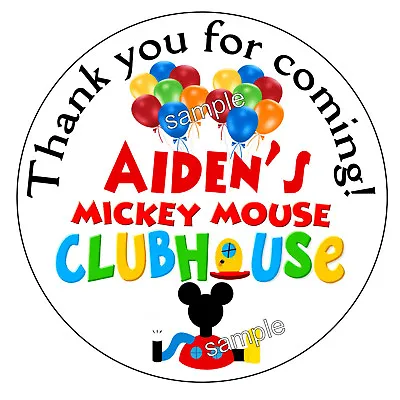 Mickey Mouse Clubhouse Birthday Party Favors Stickers Labels For Your Favors • $4.99