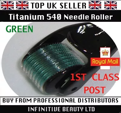 540 Needle Titanium Micro Needle Derma Skin Roller Therapy Wrinkles ALL SIZES Mm • $44.22