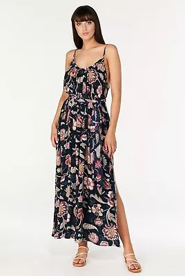 Tigerlily Dress Womens 6 Isola Sierra Maxi Floral Boho Hippie Gypsy Byron  • £50.04