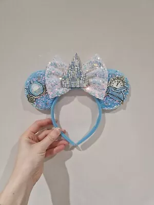 Disney Cinderella Headband -Minnie Mickey Mouse-Castle -Carriage - Glass Slipper • £10.99