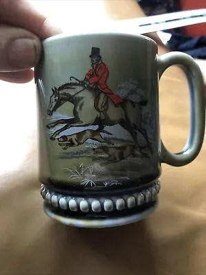 Bin VINTAGE WADE IRISH PORCELAIN MUG HUNTING SCENE MADE IN IRELAND • £6.98