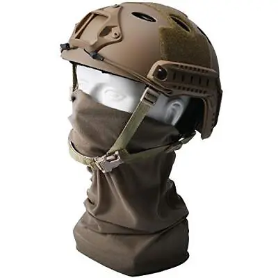 Tongcamo Airsoft Helmet Military Army Helmet With Mask Tactica Fast Helmet PJ • £58.23