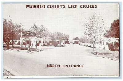 1946 Pueblo Auto Courts Exterior Las Cruces New Mexico NM Posted Trees Postcard • $29.95
