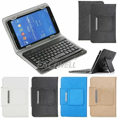 For Universal 9.7 10  10.1  Tablet Leather Case Bluetooth Keyboard Pattern Cover • $23.99