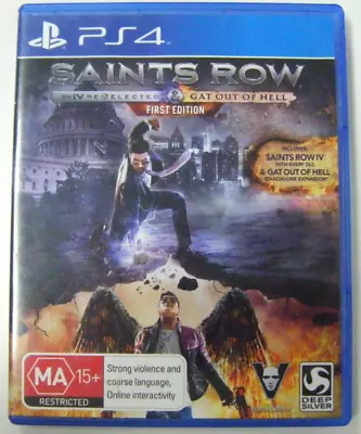 Sony PlayStation 4 PS4 Game - Saints Row IV: Re-Elected / Gat Out Of Hell • $24.99