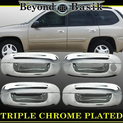 2002-2009 CHEVY TRAILBLAZER GMC ENVOY CHROME Door Handle COVERS W/o Psgr Key • $18.85