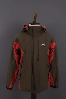 MILLET Gore-Tex Brown Full Zip Multipockets Hooded Ski Jacket Size L • $67.49