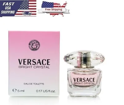 Perfume Versace Bright Crystal Para Mujer 5 Ml EDT Splash (Mini) • $20.99