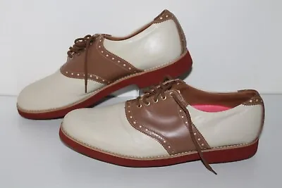 Manistee Vintage Golf Shoes 80203132 Tan/Brown Leather Vintage Mens Size 11 • $24.88