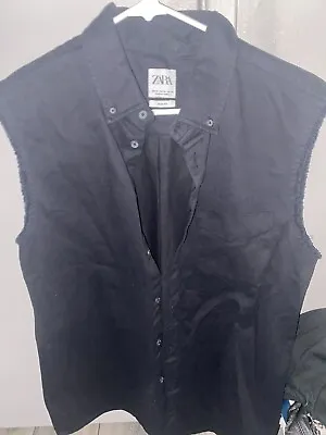 Zara Jean Vest Slim Fit • $50