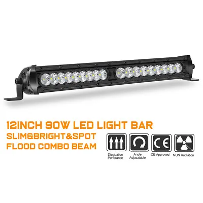 $49.99 • Buy For Ford Ranger Lower Bumper 12 /14  LED Light Bar Single Row Spot Flood Combo