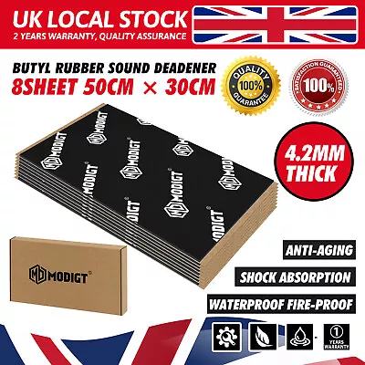 Noise Reduction Heat Stop Butyl Sound Deadener Foam Car Insulation Performance • £25.65