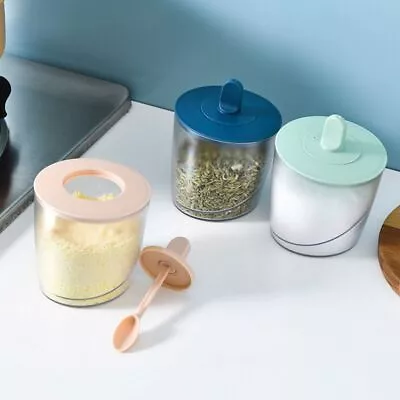 Clear Spice Jar Plastic Condiment Container Seasoning Box  Salt • £4.28