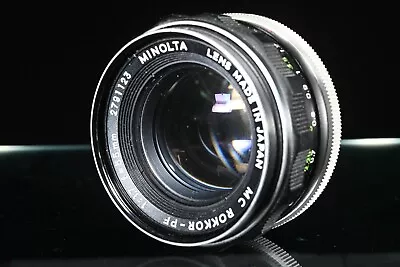 MINOLTA MC ROKKOR PF 55mm F/1.7 Lens [AS IS] 1day Quick Shipping • $39.98
