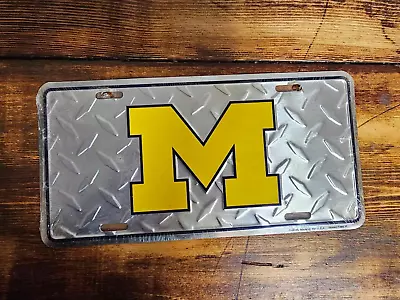 Michigan Wolverines Car Truck Tag Diamond License Plate Sign University • $8.88