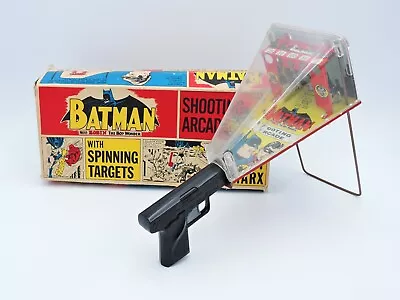 Marx BATMAN Shooting Arcade With Targets 1966 Vintage Tin Gallery With Box DC • $449.99