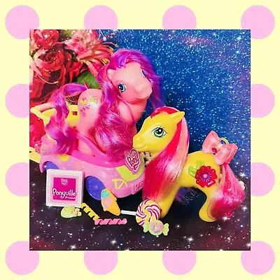 ❤️My Little Pony G3 Sky Wishes & Royal Bouquet 3D Flower Symbol BFF GIFT LOT❤️ • $23