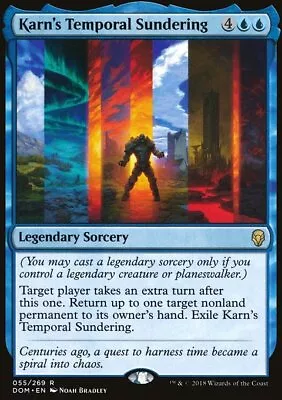 MTG Magic The Gathering Karn's Temporal Sundering (55/296) Dominaria LP • $3.45