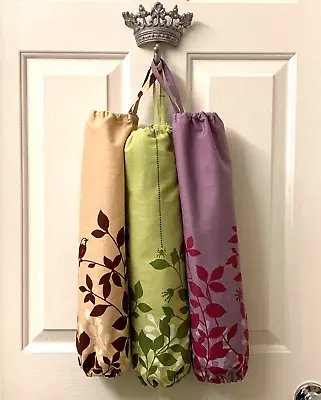 3 Japanese Echino Grocery Bag Holder Keeper Handmade Fabric Reusable Keeper New • £18.75