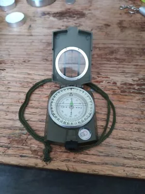 Pocket Army Style Compass Military Camping Hiking Survival With Pouch • $5