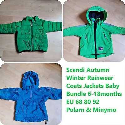 Minymo Polarn Scandi Autumn Winter Rainwear Coats Jackets Bundle 6-18 Months • £12.90