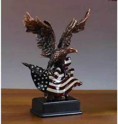 Eagle W/American Flag (S) Statue • $80.99