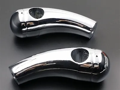 5  Chrome 1  25mm Motorcycle Handlebar Pullback Riser Bobber Chopper Cruiser XL • £39.28