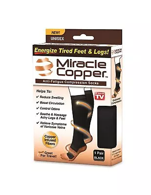 Miracle Copper MCSLXL Anti-Fatigue Compression Socks (Large/Extra Large) • $21