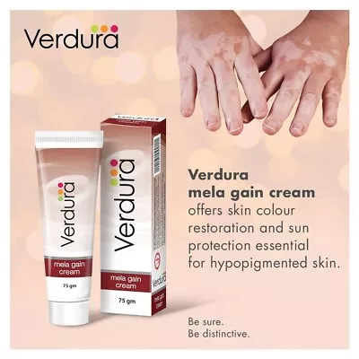 Mela Gain Cream 75gm Helps Skin Colour Restoration & Vitiligo Treatment • $29.99