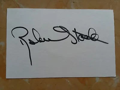 Authentic Robert Stack Autograph Of The Untouchables On 3 By 5 Index Card • $24.99