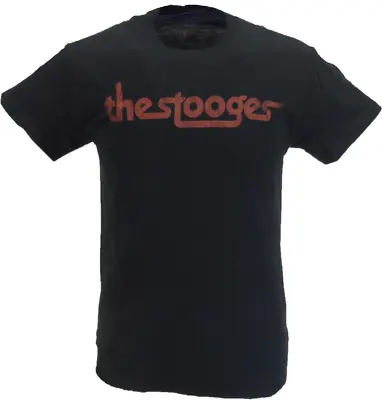 Mens Black Official Iggy And The Stooges Vintage Logo T Shirt • £16.99