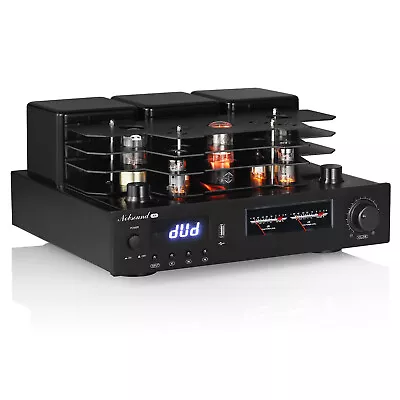 Nobsound A4 HiFi Bluetooth Valve Tube Amplifier U-disk/OPT/COAX Amp W/VU Meter • £299.99