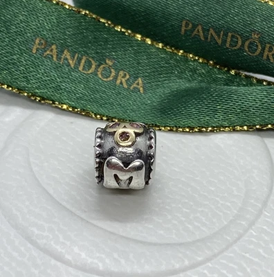 $40 • Buy PANDORA 2 TONE PINK CUBIC ZIRCONIA MUM CHARM  #790888 Genuine Ale