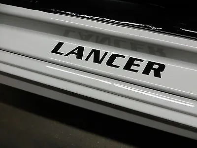 (2pcs) LANCER Doorstep Badge Decal - BLACK • $12.85