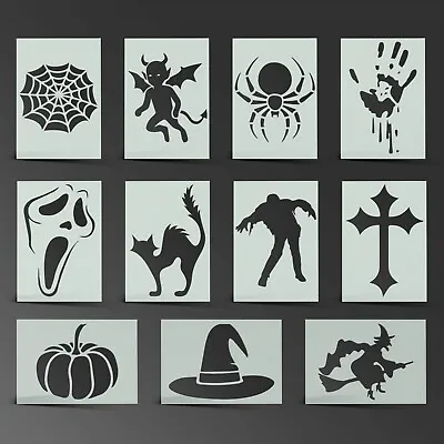 Halloween Stencil Horror Scary Mylar Sheet Painting Wall Art Craft 190 Micron • £2.99